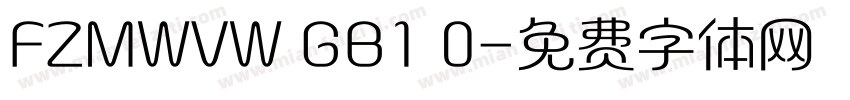 FZMWVW GB1 0字体转换